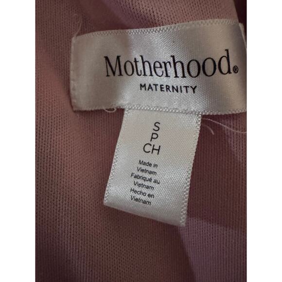 Motherhood Maternity Pink Floral Wrap Maxi Dress Size S - Picture 6 of 8